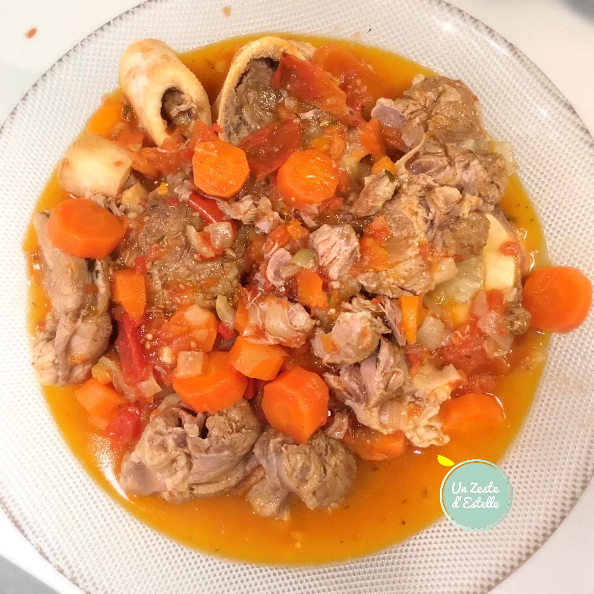 Osso bucco milanais à la tomate Un Zeste d Estelle